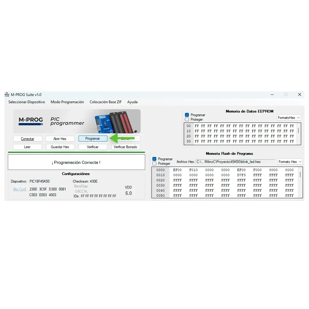 SOFTWARE  para PICs y AVRs comátible con el PROGRAMDOR  M-PROG MICROISDE.webp