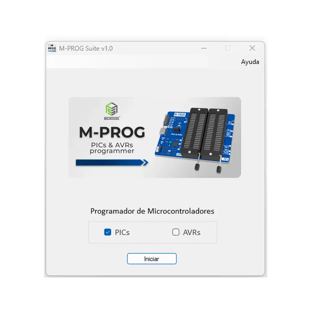 SOFTWARE  M-PROG para Programar PICs y AVRs  MICROISDE.webp