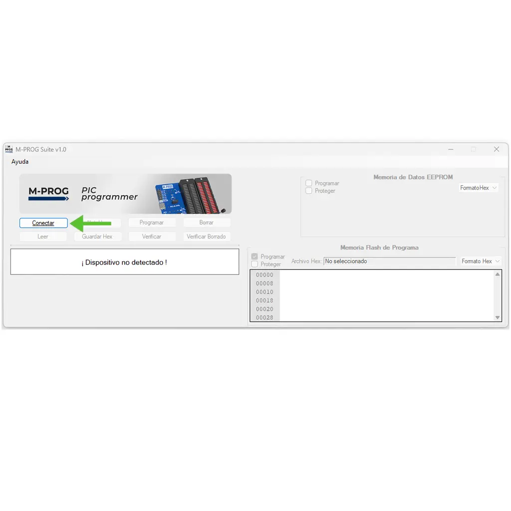 SOFTWARE  para PICs y AVRs MODELO M-PROG MICROISDE.webp