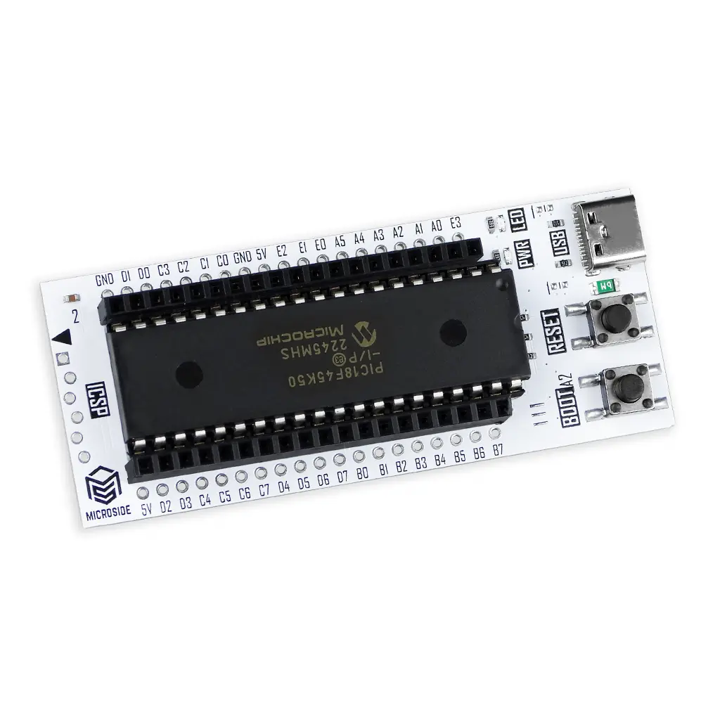 TARJETA DE DESARROLLO X-TRAINER LITE F PIC18F45K50 MICROSIDE 03.webp