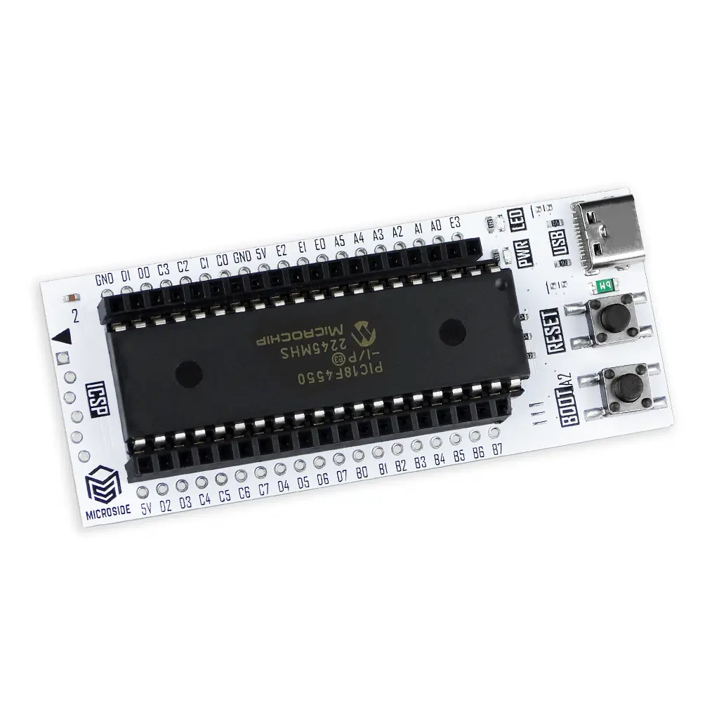 TARJETA DE DESARROLLO X-TRAINER LITE F PIC18F4550 MICROSIDE 03.webp