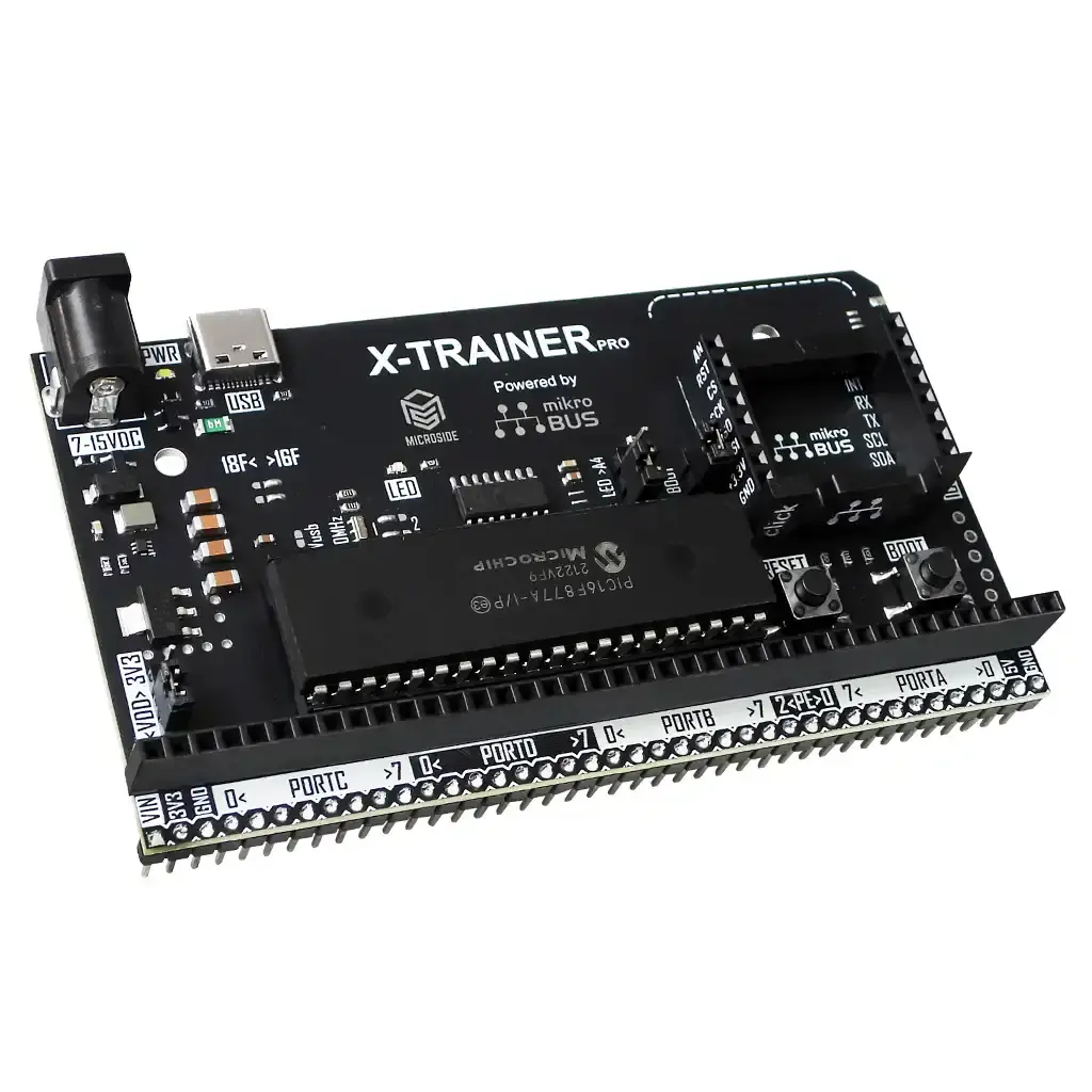 X-TRAINER PRO R4 PIC16F877A HEADER MACHO MICROSIDE 03.webp