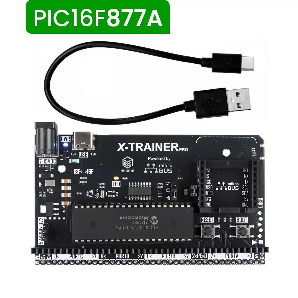 [MSDE-0011] X-TRAINER PRO R4 PIC16F877A ENTRENADOR (SOLDADOS)