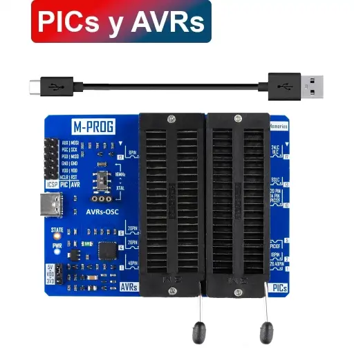 PROGRAMADOR M-PROG PARA PICs, AVRs y Memorias Seriales