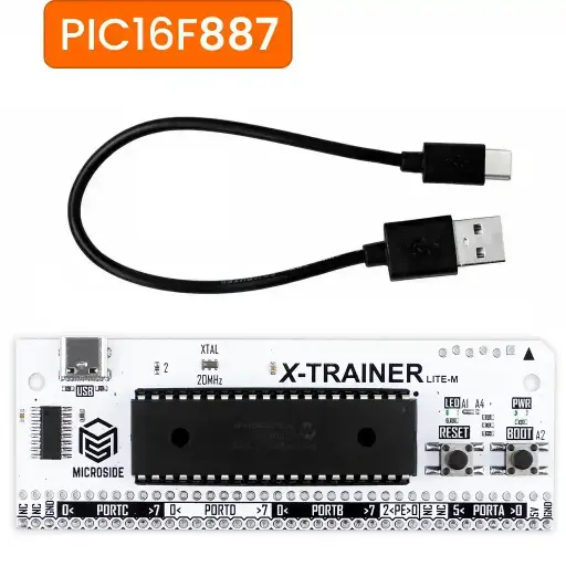 X-TRAINER LITE M PIC16F887 ENTRENADOR