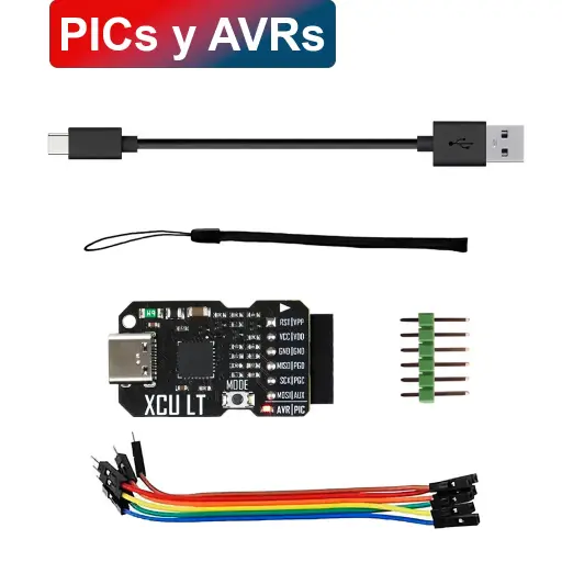 PROGRAMADOR XCU LT PARA PICs AVRs UART USB C